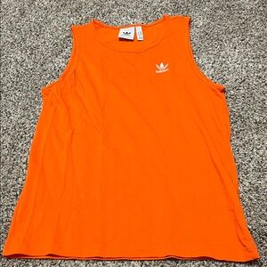 Adidas Mens Bright Orange Tank Top